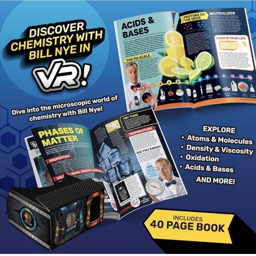 Chem Lab VR Virtual Reality Kids Science Kit Book Interactive Learning Activity - Picture 4 of 7